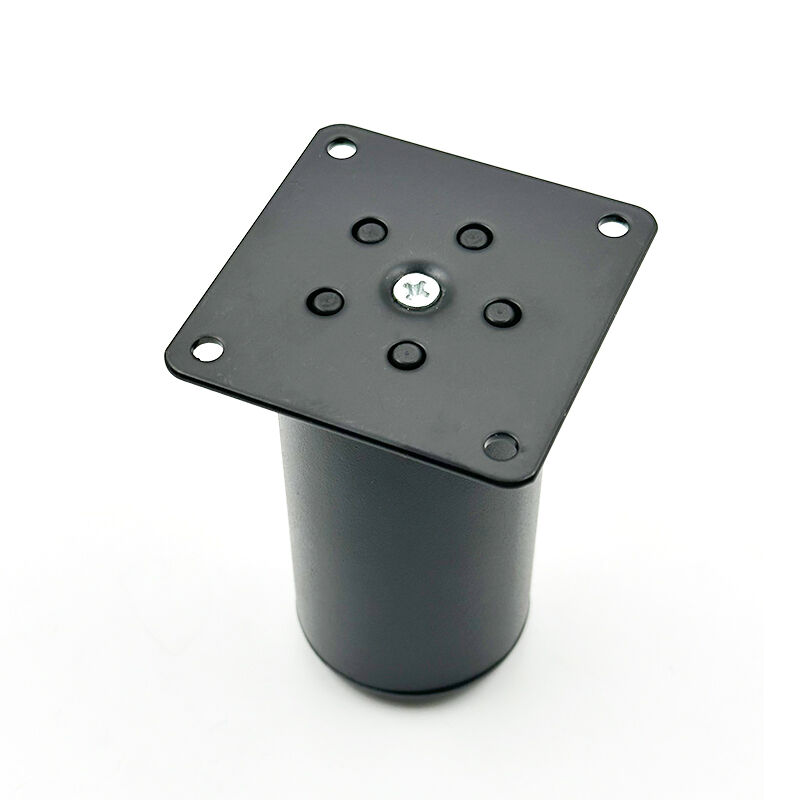 Wejoy 5cm 8cm 10cm Matte Black Stainless Steel Adjustable Metal Table Legs