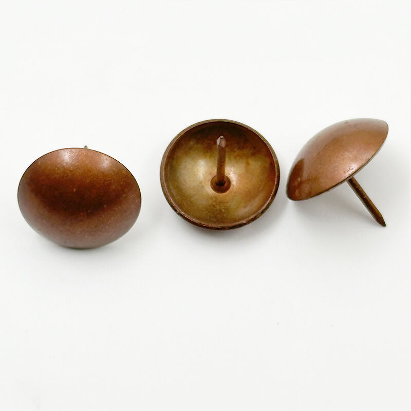 Wejoy Wholesale 25mm Diameter Red Copper Decorative Sofa Nails for Upholstery