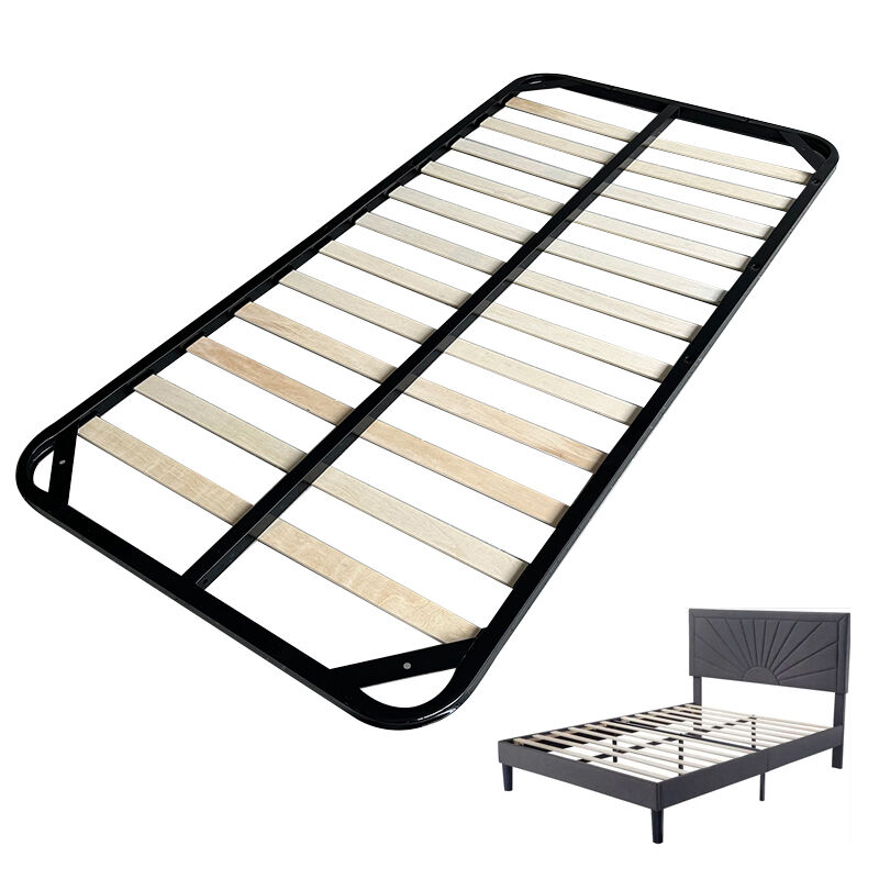 إطار سرير فردي من الفولاذ من علامة وي جوي لأثاث غرف النوم، مع آلية سرير، وسرير منصة معدني متين لتوفير المساحة والتخزين