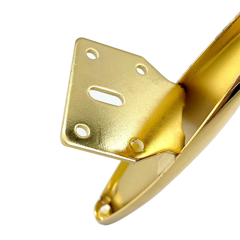 Wejoy New Modern 25cm Height Polished Golden Metal Sofa Legs for Furniture