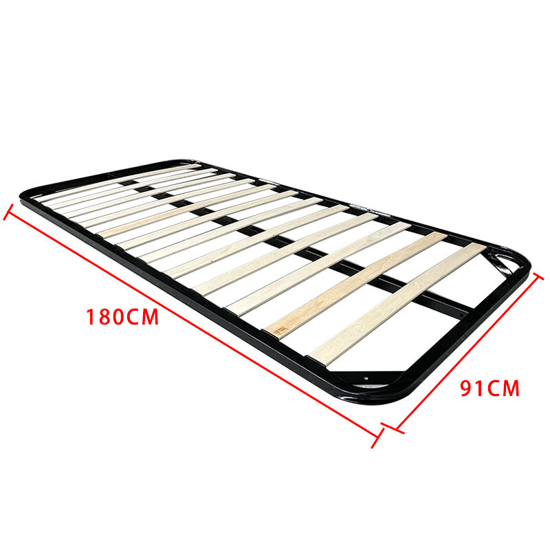 إطار سرير فردي من الفولاذ من علامة وي جوي لأثاث غرف النوم، مع آلية سرير، وسرير منصة معدني متين لتوفير المساحة والتخزين