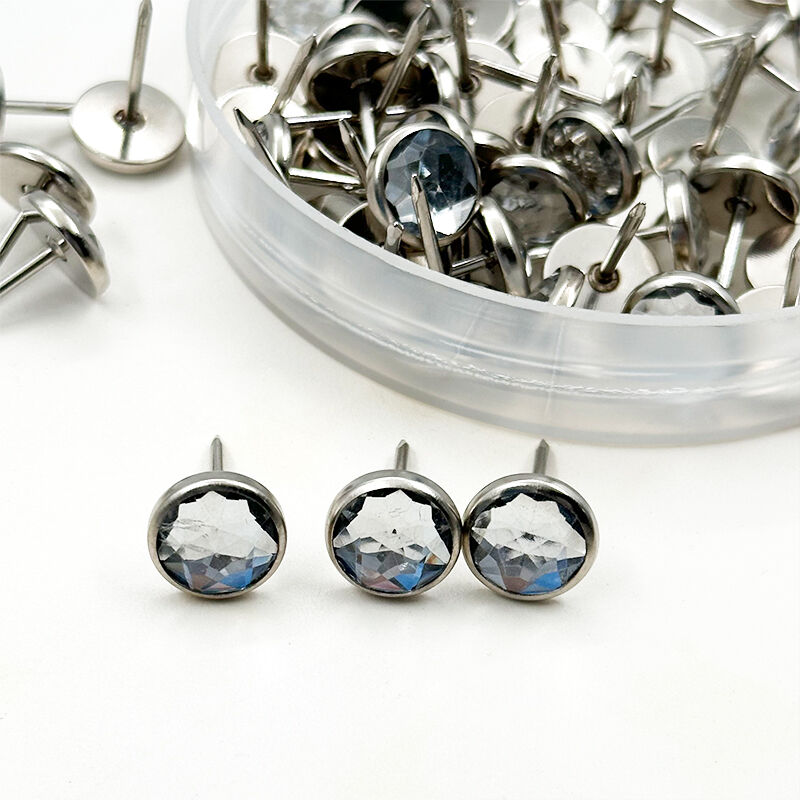 Wejoy High Quality Acrylic Crystal Diamond Sofa Upholstery Nails Buttons for Couches