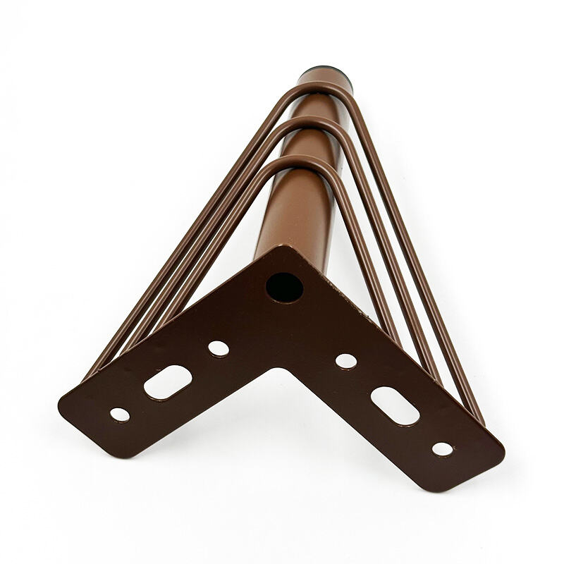Wejoy 10cm 12cm 15cm Height Brown Color Metal Iron Furniture Legs for Sofa