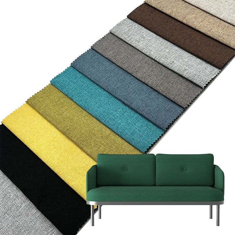 Wejoy Lightweight 240gsm 100% Polyester Linen Fabric for Home Textile Decorative