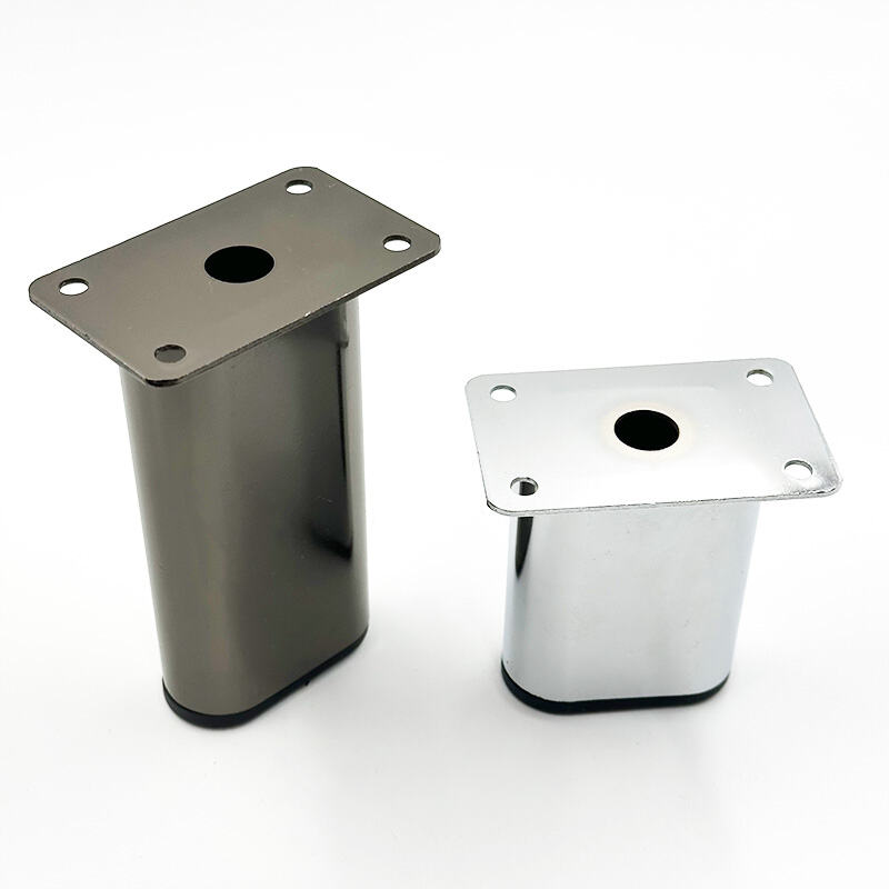 Wejoy Iron Chrome Sofa Legs Gun Black Modern Bedroom Furniture Legs for Apartment Workshop Hospital Use