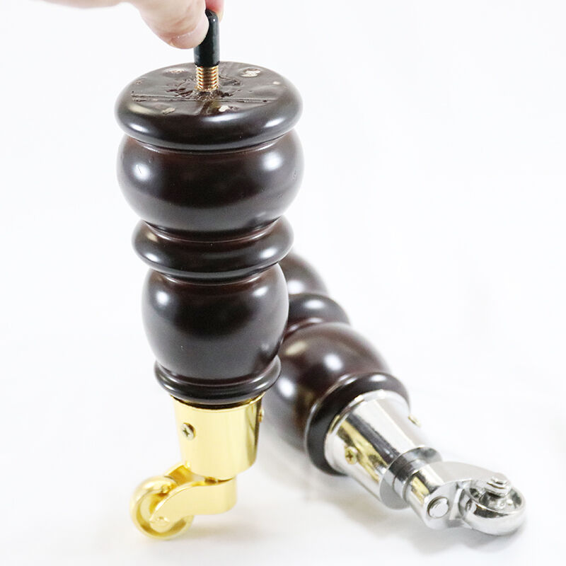 Wejoy New Design with Casters Wheels Furniture Wood Feet Can Be Moved Table Cabinet Sofa Legs