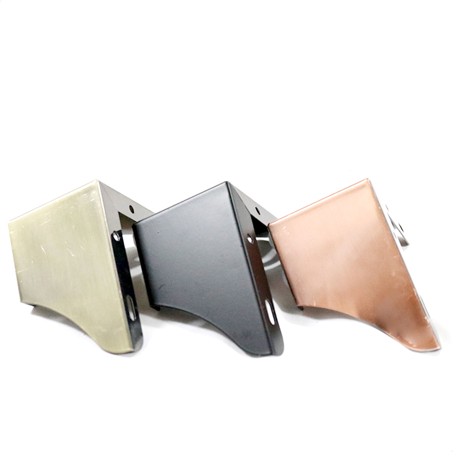 Wejoy Factory 7cm Height Gold Metal Corner Leg for Kitchen Cabinets