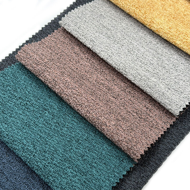 Wejoy Nuovo Arrivo 330 g, Tessuto per Rivestimento per Mobili da Salotto in Poliestere al 100%, con Motivo a Squame di Pesce Bicolore e Trama Tessuta