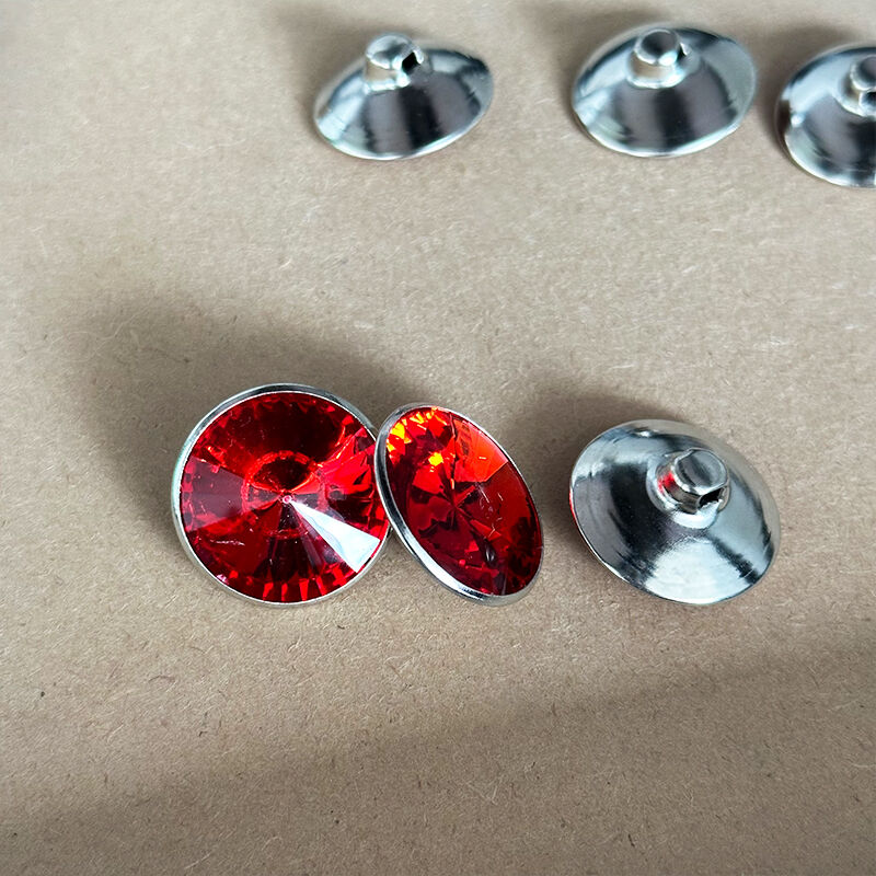 Wejoy Hardware Accessories 25mm Red Button Buckle for Furniture Decoration