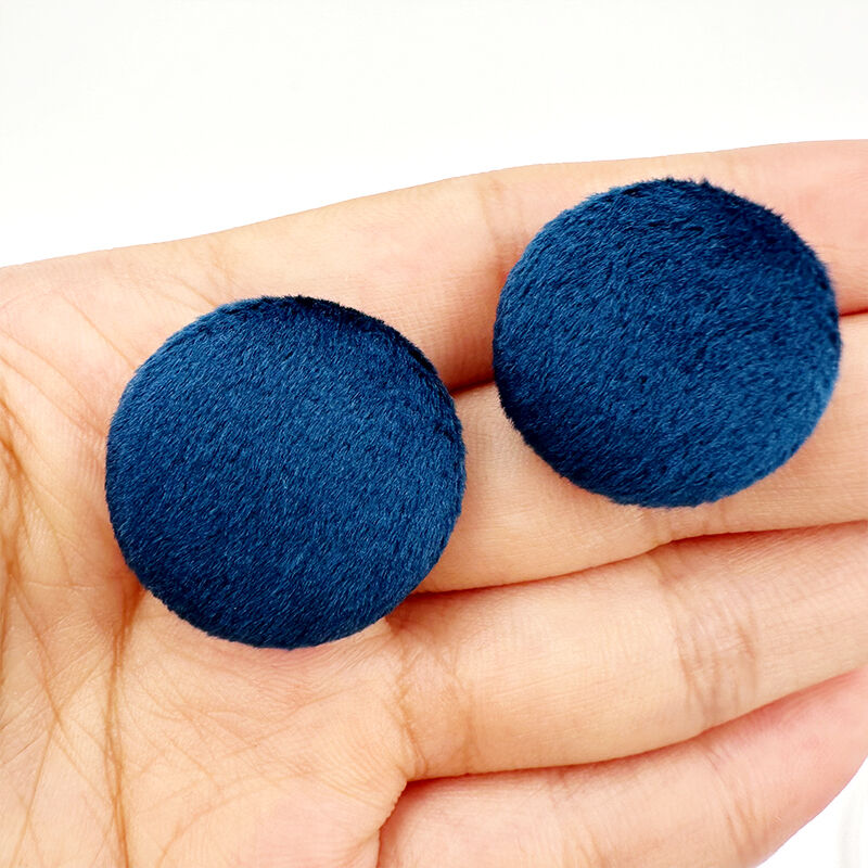 Wejoy - Bottoni rotondi in metallo ricoperti in tessuto, disponibili in diverse misure, realizzati in alluminio, bottoni per confezionare accessori, fibbie in ferro per divano e letto