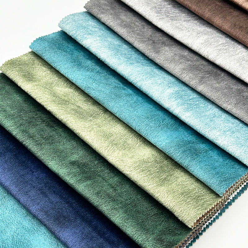 Wejoy Super Soft 100% Polyester Printed Knitted  Velvet Sofa Fabric for Furniture Upholstery