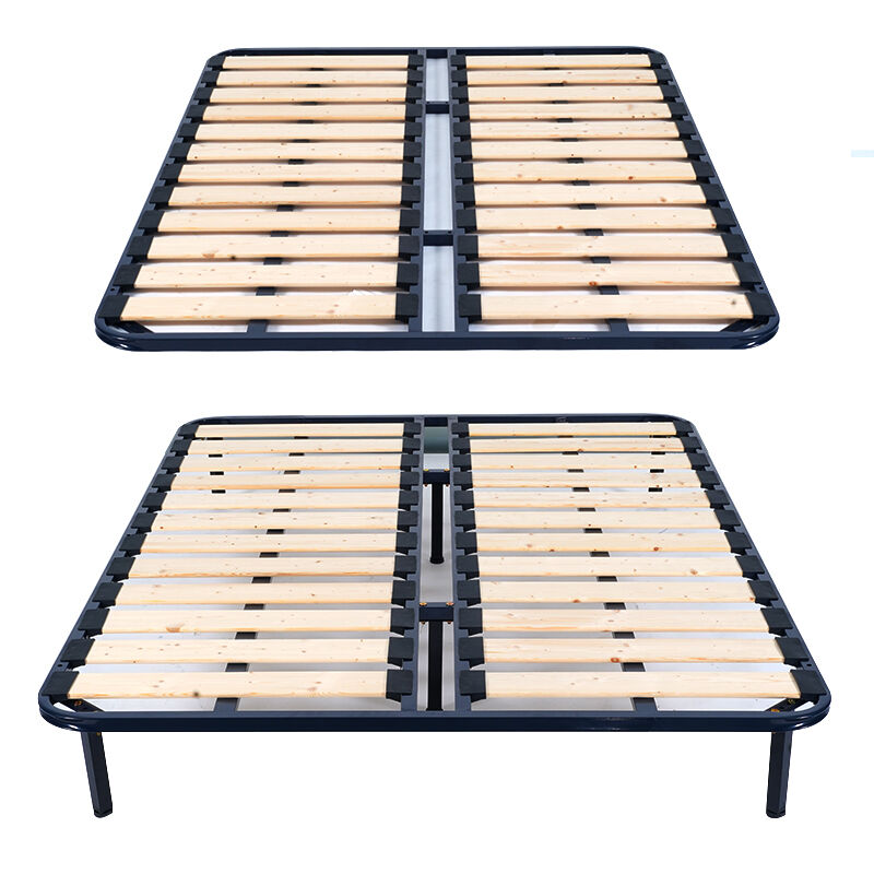 Wejoy Foldable Silent Skeleton Bed Slat Solid Wood Storage Bed Frame