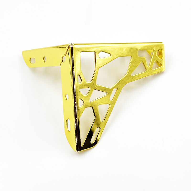 Κούφια πόδια με μοτίβο λουλουδιού τύπου Βόρειας Ευρώπης, μεταλλικά πόδια έπιπλων Wejoy για ντουλάπια, ύψους 13 εκ.