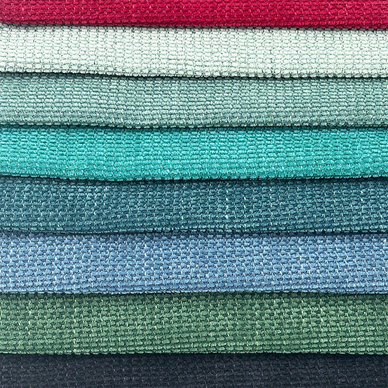 Wejoy New Arrival Customized 285gsm Check Pattern Chenille Fabrics for Upholstery Covers