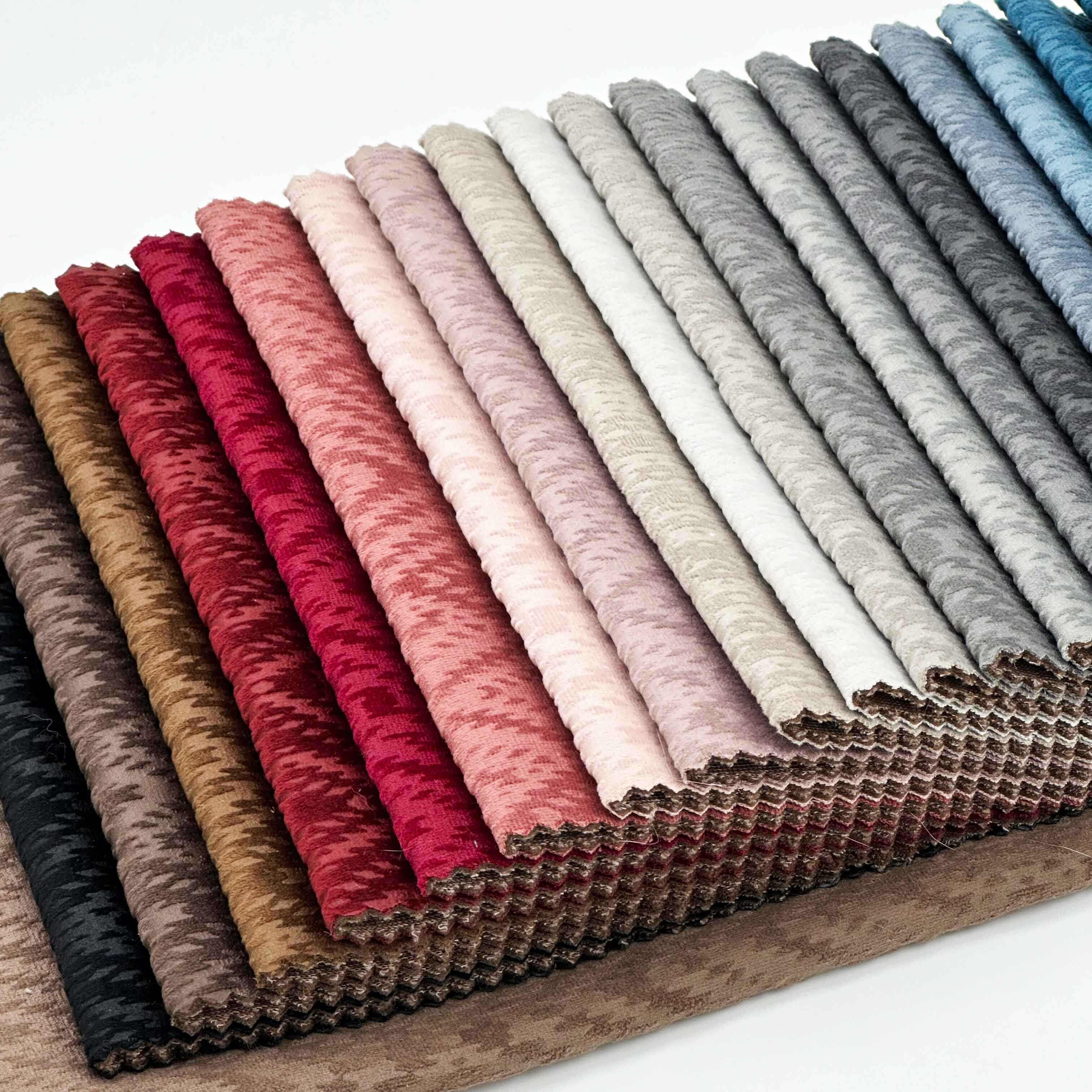 Wejoy Designer Knitted jacquard Velvet Textiles Fabric Upholstery for Curtain Furniture