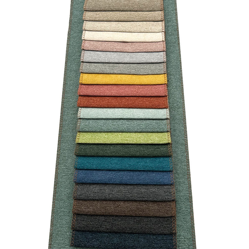 Wejoy Home Deco Textile 100% Polyester 260gsm Linen Look Fabric Washable Linen Upholstery Fabric