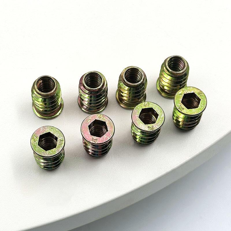 Wejoy M6 Zinc Alloy Dieless Nut Wood Insrt Nut Zinc Alloy Furniture Insert Nut