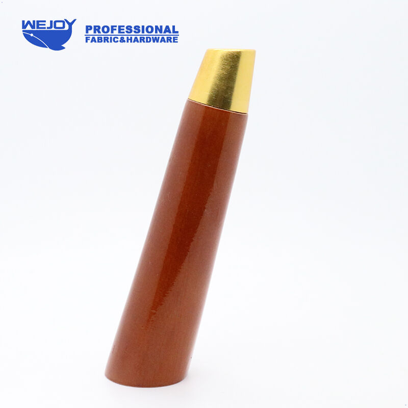 Wejoy 18cm Furniture Wooden Legs With Brass End Caps Tapered for Sofa Cabinet Legs