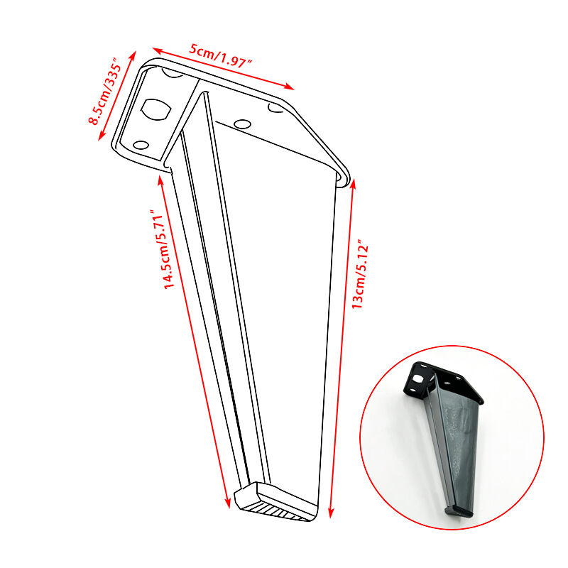 Wejoy Chrome Triangle Fork Components Metal Fittings Sofa Table Legs Furniture Accessories Hardware