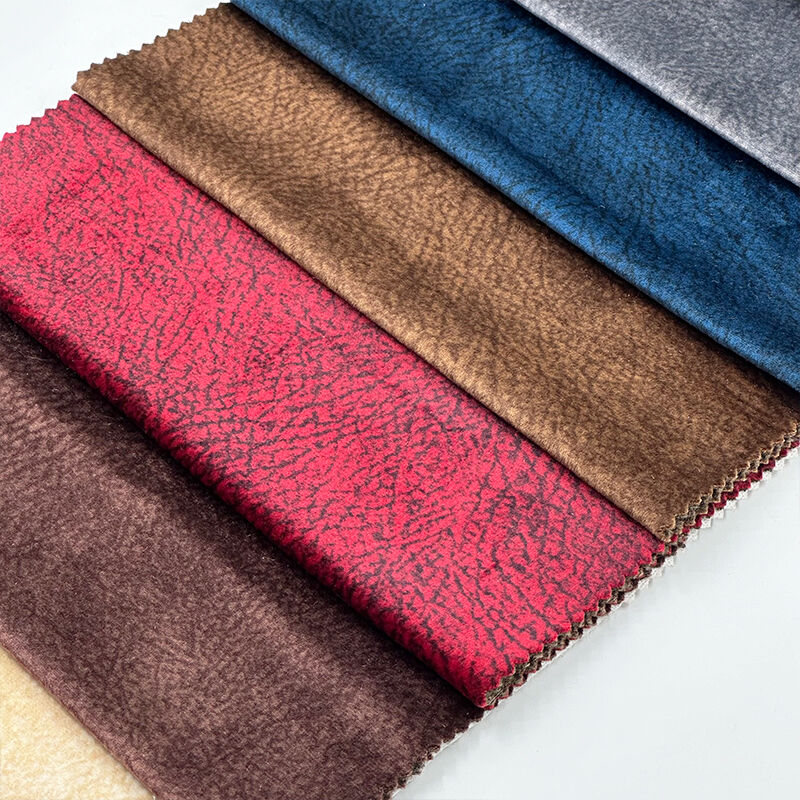 Wejoy Wholesaler Soft 380gsm 100% Polyester Printed Sofa Fabric for Couch Chair