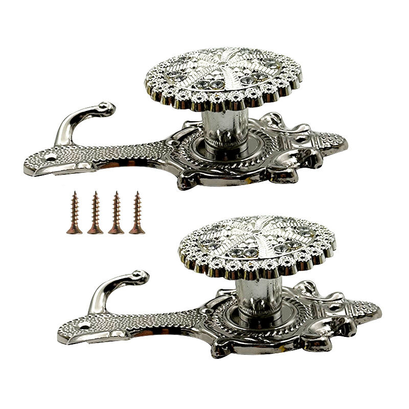 Wejoy Hot Selling Furniture Hardware New Iron Plastic Sunflower Suspension Curtain Wall Hook Floral Curtain Accessories Decorative Drapery Hook for Bathroom Bedroom Kitchen Window