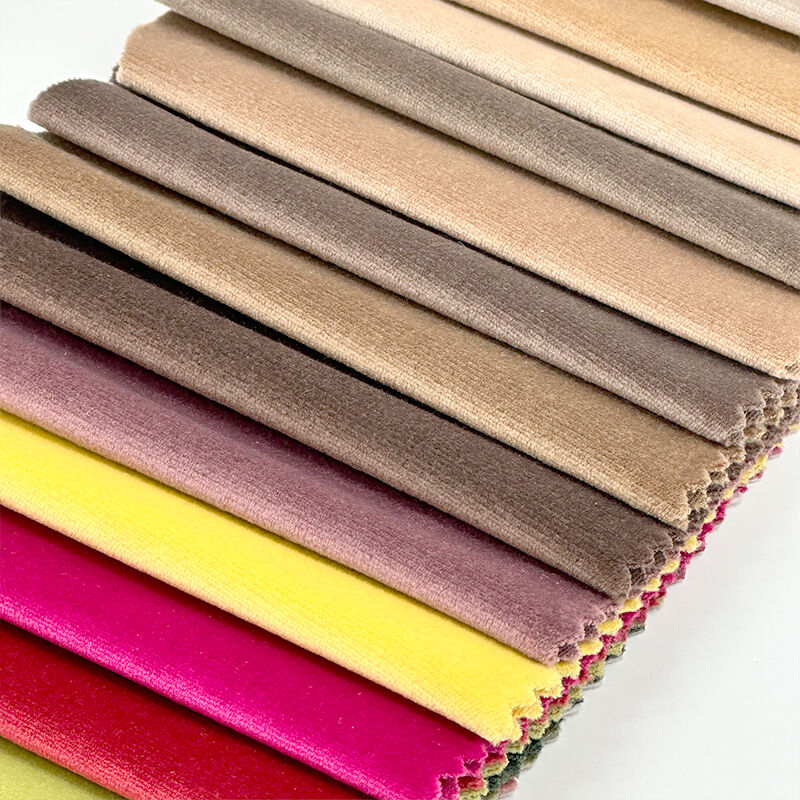 Wejoy Multiple Color 260gsm Plain Velveteen Velvet Fabric for Sofa Cushion Cover