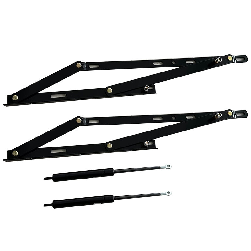 إطار أثاث أُتومان مصنّع من وي جوي، مجموعة رافع سرير بلمسة ناعمة، رافع هيدروليكي يعمل بالزنبرك الغازي، آلية مفصلية لرفع السرير التخزيني