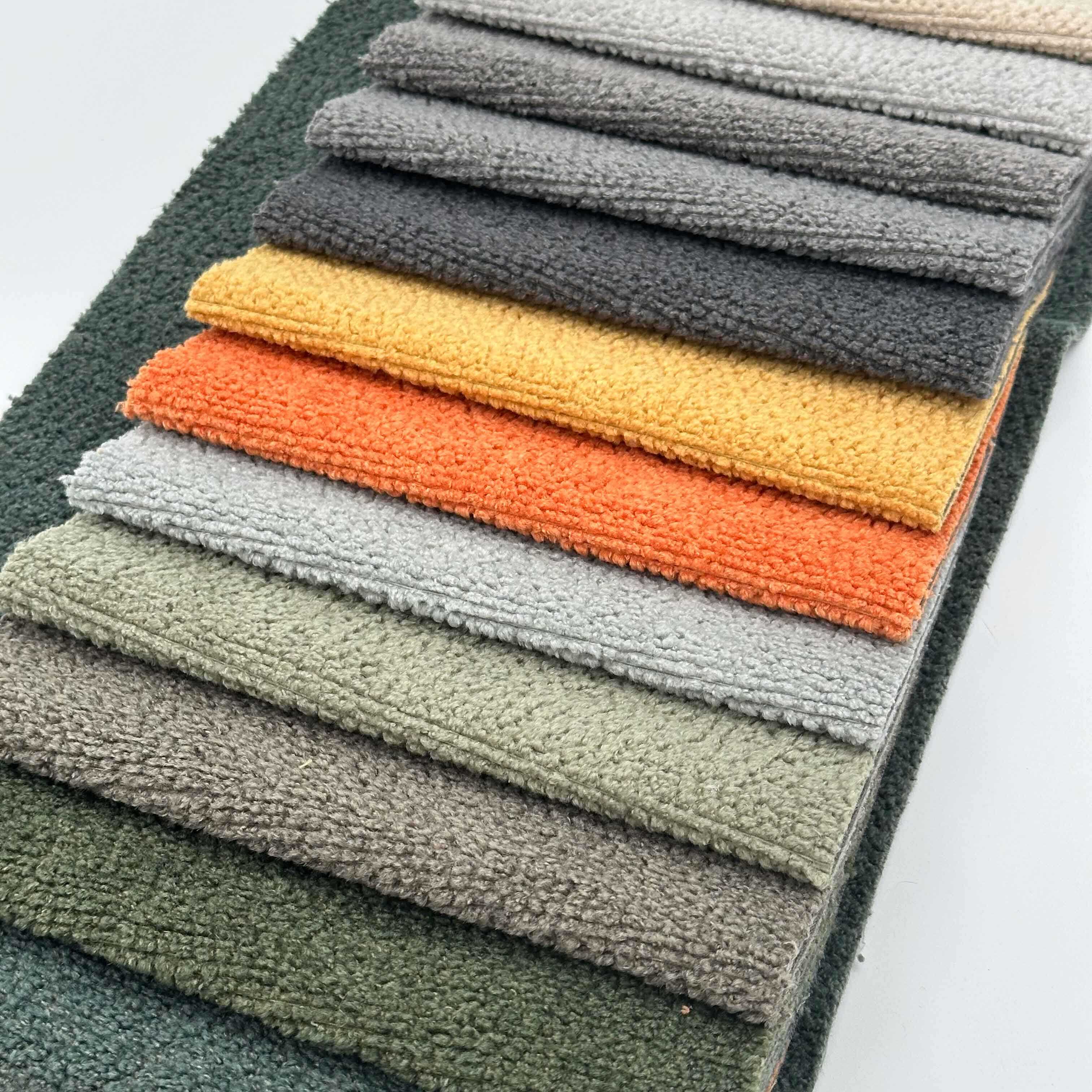 Wejoy Wholesale 500gsm 600gsm Knitted Chenille Velvet Fabrics for Furniture Upholstery