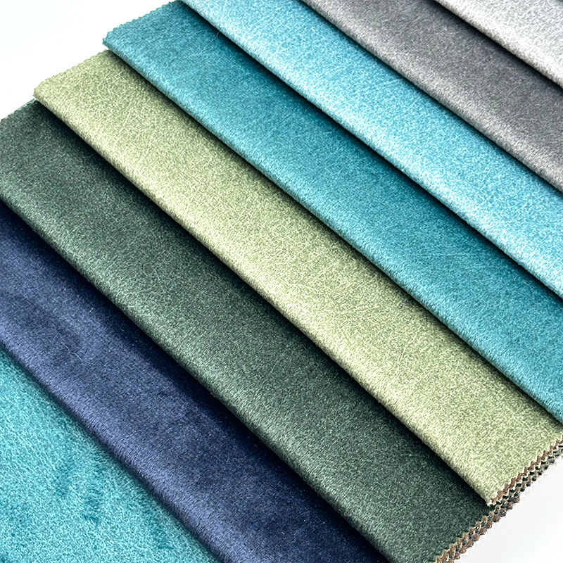 Wejoy Latest 380gsm Holland Velvet Fabrics Printed Sofa Fabrics for Furniture