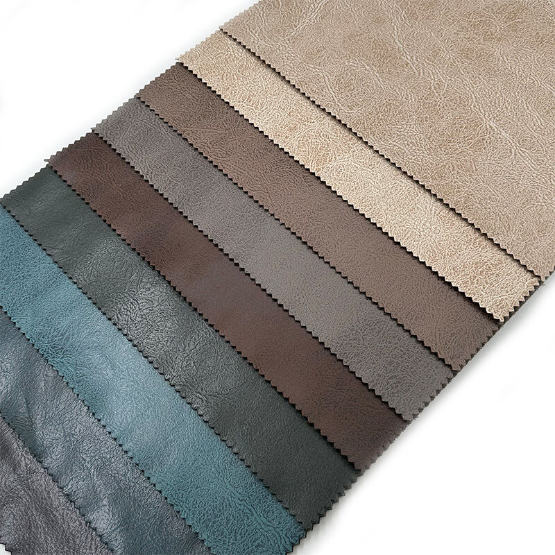 Wejoy Hot Sale Imitation Pvc Leather Velvet Fabric Synthetic Leather Textile for Sofa