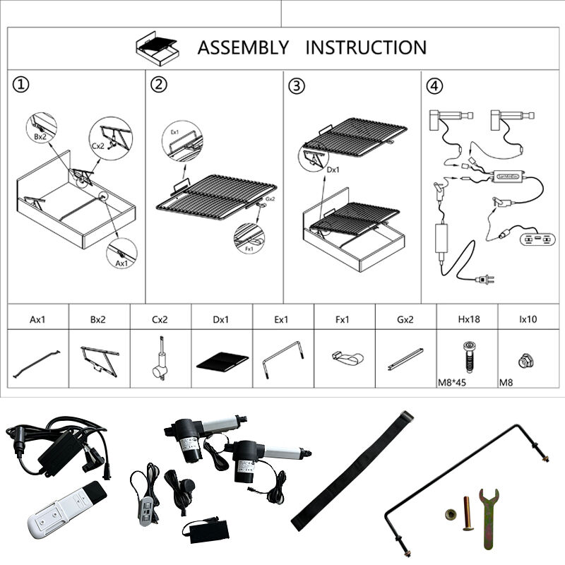 آلية سرير أريكة كهربائية من وي جوي، سرير قابل للطي، معدات أثاث، إكسسوارات معدنية للأثاث، نظام رفع وتخزين السرير لإطار صندوق التاتامي