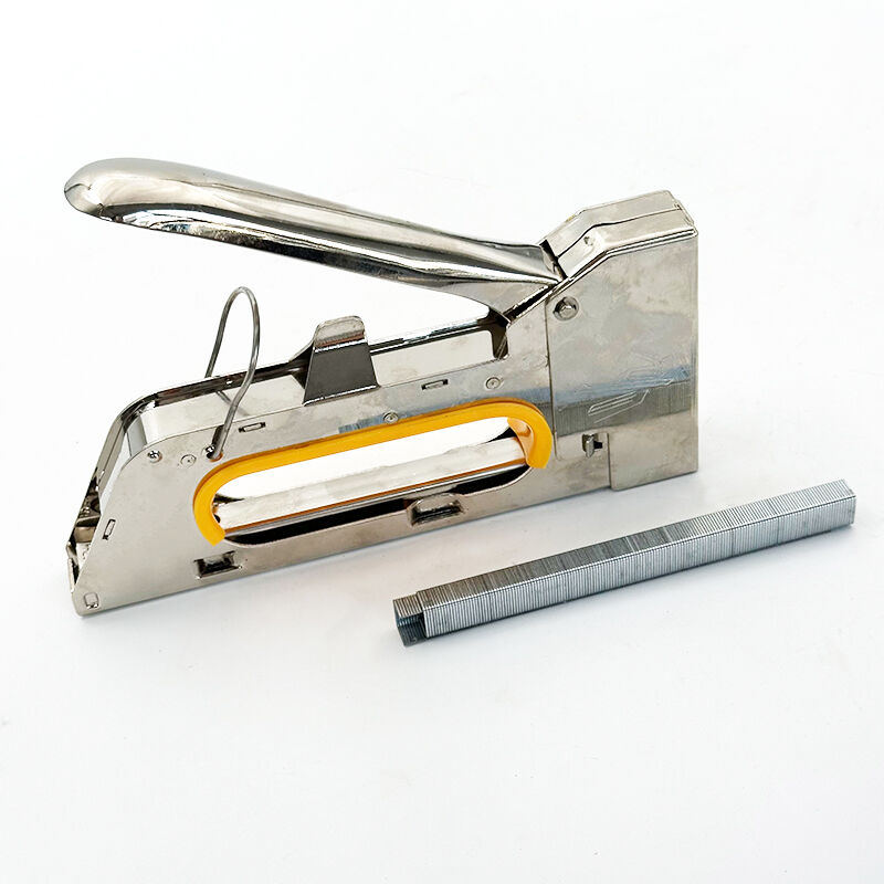 Wejoy Manual 1008F Staple Gun Heavy Duty Hand Tacker Upholstery Stapler Portable Universal Nail Machine U Shaped Nail Gun for Furniture Sofa Woodworking Door Code Nail