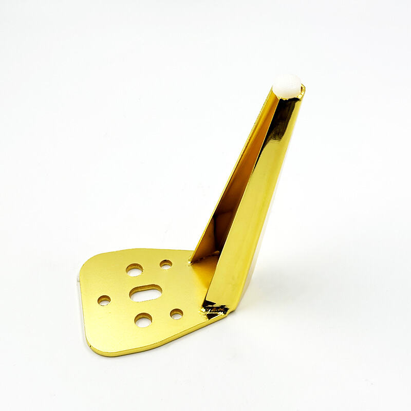 Wejoy könnyű luxus stílusú európai dizájnos, 15 cm magas vasból készült arany és pisztolyszerű fekete fém kanapéláb