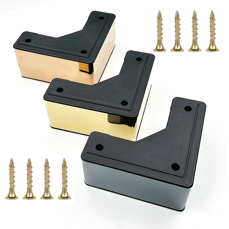 Wejoy Black Gold Silver Mirror Face 7cm Height Plastic Leg for Furniture Sofa