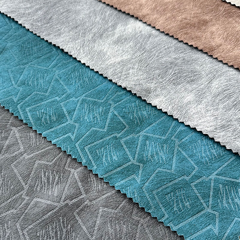 Wejoy Factory 300gsm Embossed Pattern 100% Polyester Printed Velvet Fabric