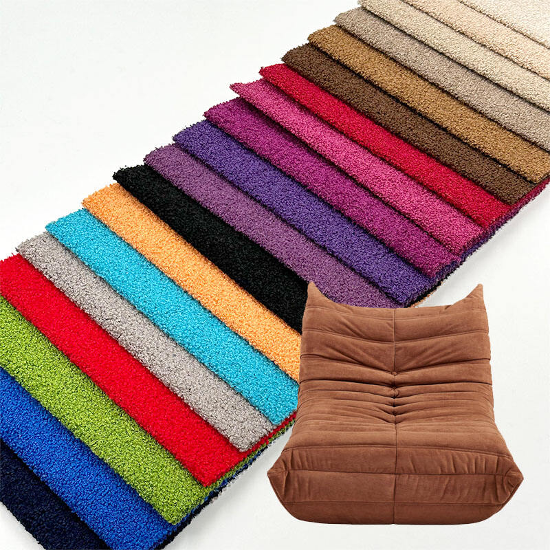 Wejoy 260g Colorful Polyester Small Granular Teddy Velvet Fabric for Carpet Mat Cushion