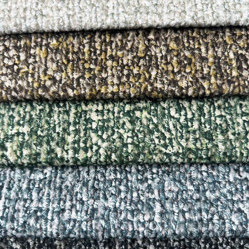Wejoy 100% Polyester 370gsm Woven Fabric Chenille Fabric for Sofa Chair Decorative