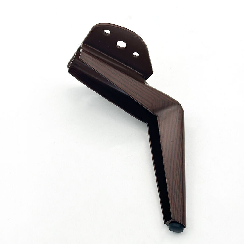Wejoy Furniture Hardware Accessories 15cm Height Sickle Foot Wood Grain Metal Iron Table Legs