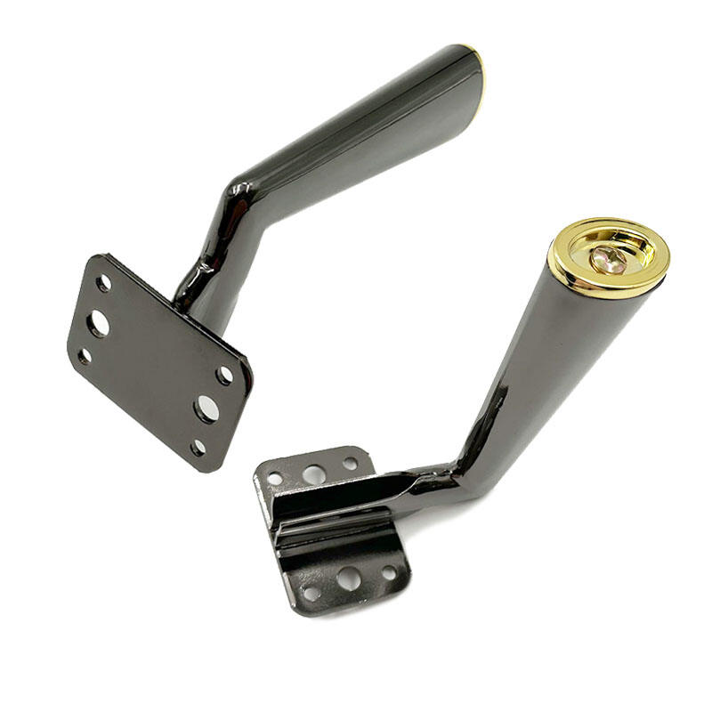 Wejoy Fashion Style 150mm Shiny Black Metal L Shape Furniture Sofa Legs for Sale