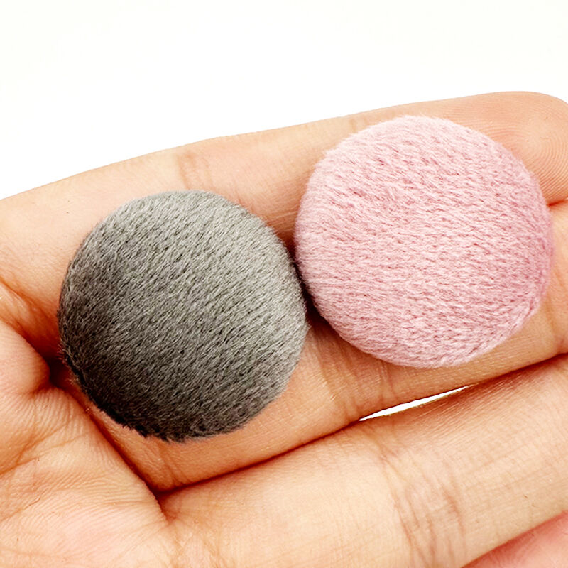 Wejoy - Bottoni rotondi in metallo ricoperti in tessuto, disponibili in diverse misure, realizzati in alluminio, bottoni per confezionare accessori, fibbie in ferro per divano e letto