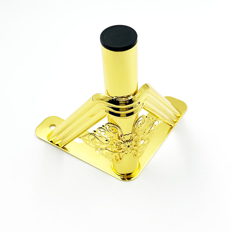 Wejoy europeisk stil møbeltilbehør i gullfarge, 15 cm høye luksussofabenker