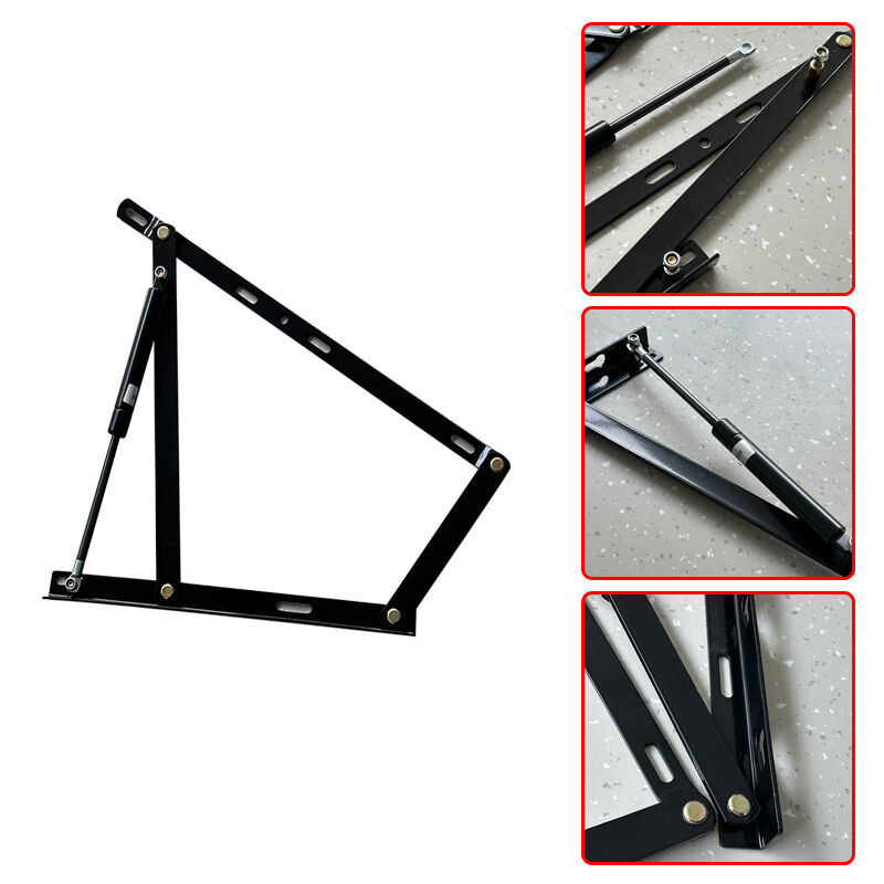 إطار أثاث أُتومان مصنّع من وي جوي، مجموعة رافع سرير بلمسة ناعمة، رافع هيدروليكي يعمل بالزنبرك الغازي، آلية مفصلية لرفع السرير التخزيني