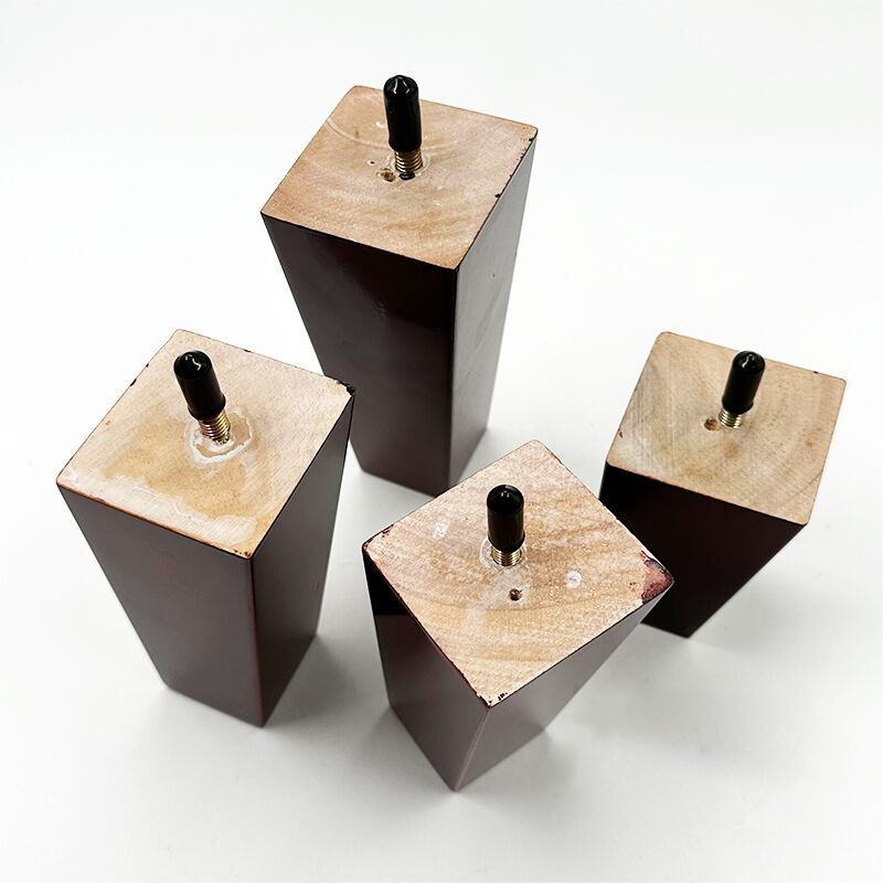 Wejoy square Shape 8cm 10cm 12cm 15cm Height Sofa Leg Wood for Chair Table
