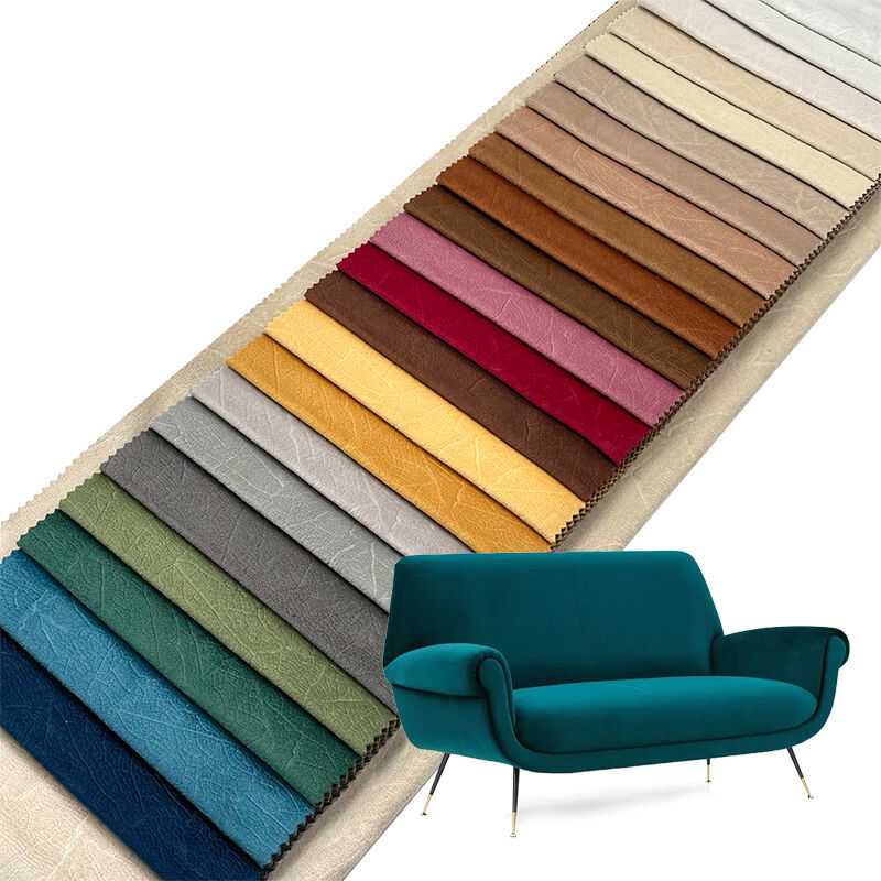 Wejoy Customized 450gsm 100% Polyester Embossed Velvet Fabric for Home Decor