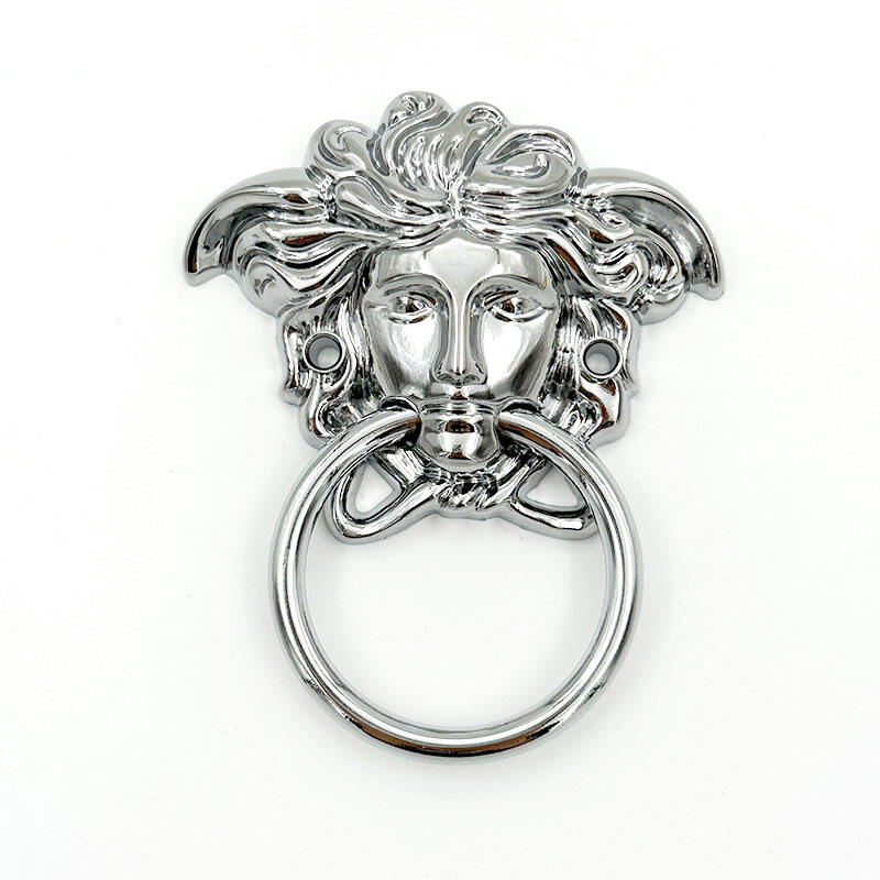 Poignées de meuble Wejoy en forme de visage humain | Poignées à bague dorées et argentées | Poignées anciennes pour portes de meuble, vente en gros