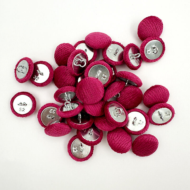 Wejoy New Wholesale Fabric Cover Aluminum Button for Garment Dress Shirt Sofa