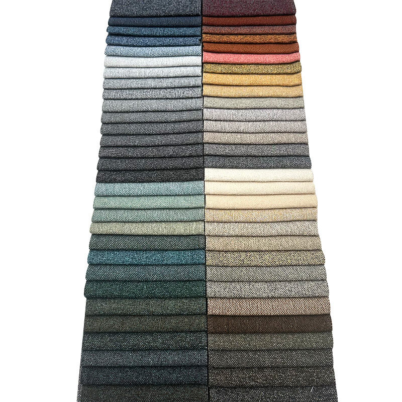 Wejoy Új 290gsm Száldíszített 100% Poliészter Linen Anyag Kanapéhoz Székhez