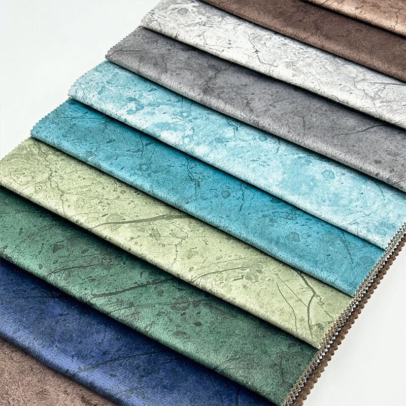 Wejoy Factory Upholstery Fabric Printed Sofa Textile 100% Polyester Sofa Velvet for Furniture