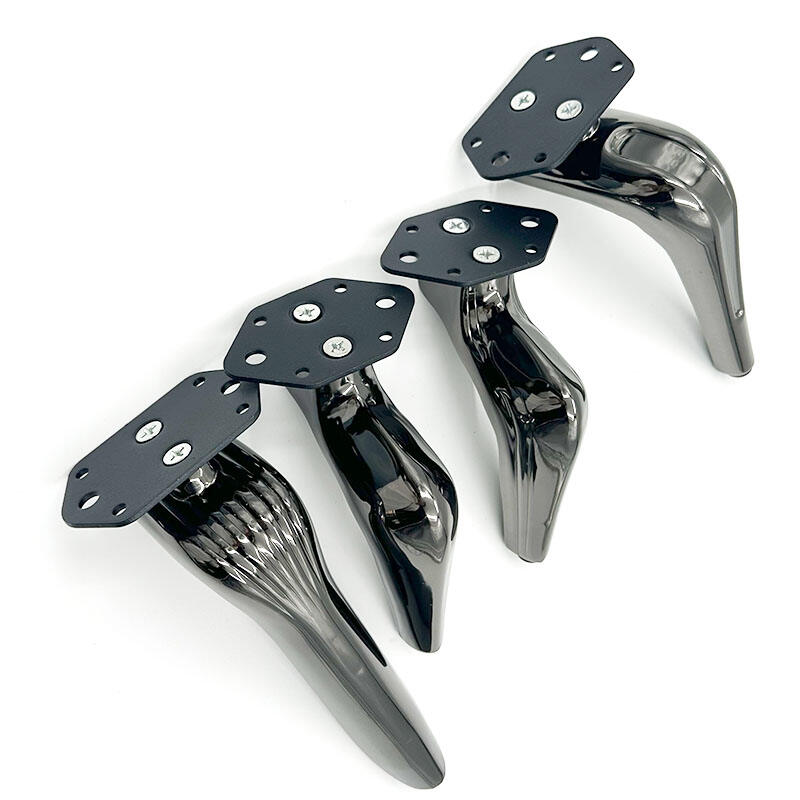 Wejoy Luxury Metal Sofa Hardware Feet Thickened Support Legs for Tea Table Bathroom & TV Cabinet Side Table Legs