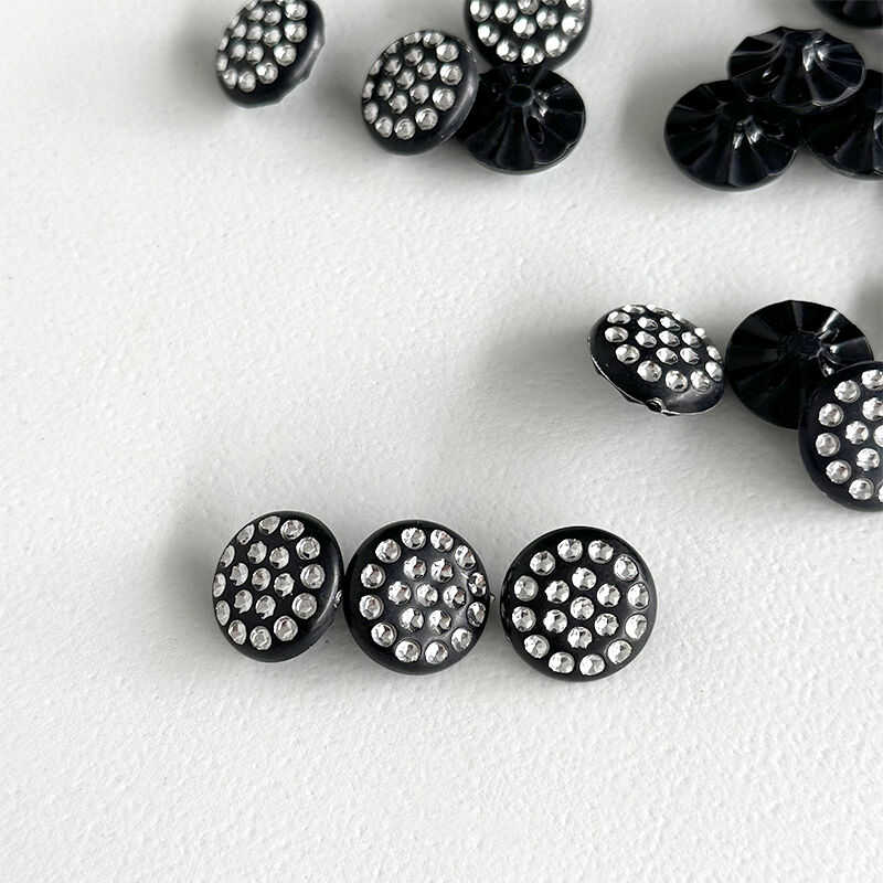 Wejoy Furniture Accessories 25mm Black Decorative Plastic Button for Furniture